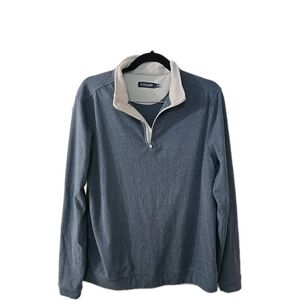 Live Forever Golf‎ Sweater Mens 1/4 Zip Performance Soft Fleece Blue Size Medium